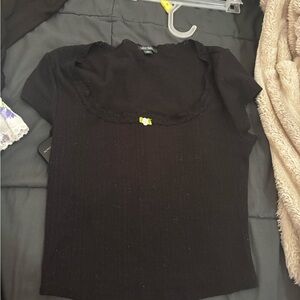 Wild Fable Black Crop Top